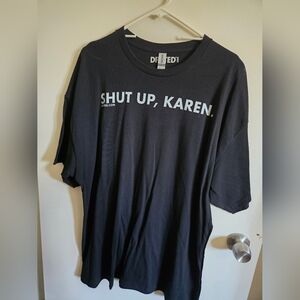 Black Short Sleeve Tee with Graphic Print